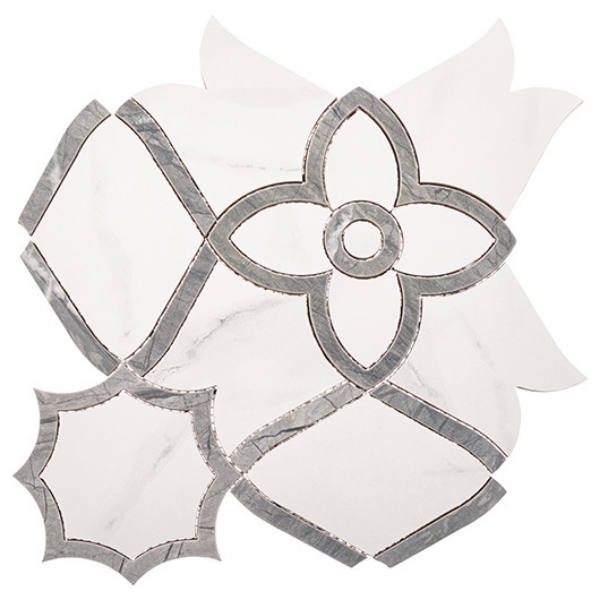 Picture of Glazzio - Botanelle Mosaics Plumeria