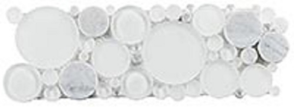 Picture of Glazzio - Bubble Listello White Dove