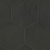 Picture of Bedrosians - Allora Hexagon Solid Black