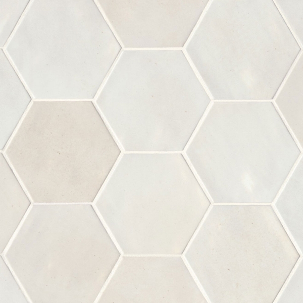 Picture of Bedrosians - Celine Hexagon White Glossy