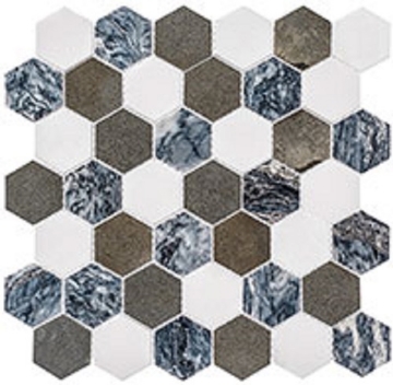 Picture of Glazzio - Colonial 2 Hexagon Presidential Grey