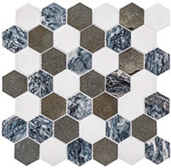 Picture of Glazzio - Colonial 2 Hexagon Presidential Grey