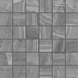 Picture of Bedrosians - Gemma Mosaic Grey Onyx Honed