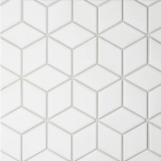 Picture of Bedrosians - Le Cafe Mosaic Diamond White Matte