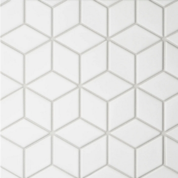 Picture of Bedrosians - Le Cafe Mosaic Diamond White Matte