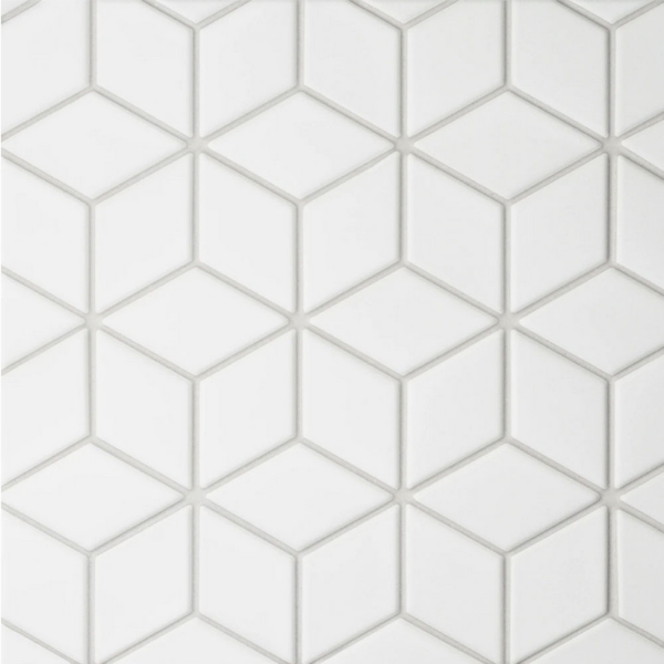 Picture of Bedrosians - Le Cafe Mosaic Diamond White Matte