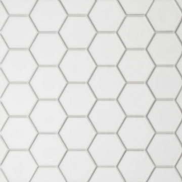 Picture of Bedrosians - Le Cafe Mosaic Hexagon 2 x 2 White Matte