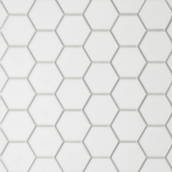 Picture of Bedrosians - Le Cafe Mosaic Hexagon 2 x 2 White Matte