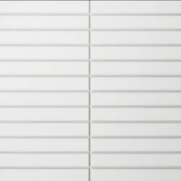 Picture of Bedrosians - Le Cafe Mosaic Straight Stack White Matte