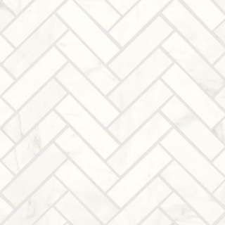 Picture of Bedrosians - Magnifica Luxe White Herringbone Luxe White Honed