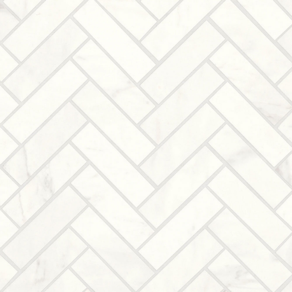 Picture of Bedrosians - Magnifica Luxe White Herringbone Luxe White Honed