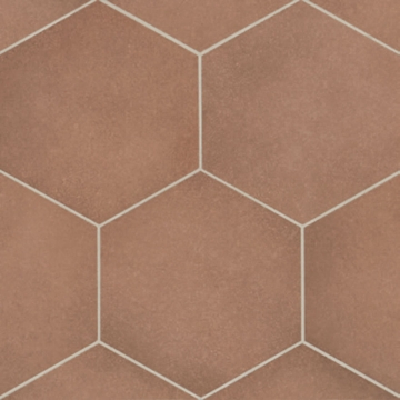 Picture of Bedrosians - Makoto Hexagon Umi Terracotta
