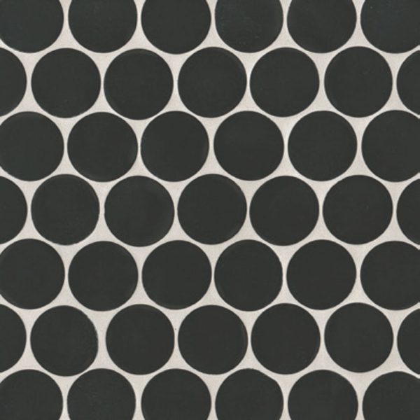 Picture of Bedrosians - Makoto Round Mosaic Kuroi Black