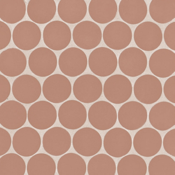 Picture of Bedrosians - Makoto Round Mosaic Umi Terracotta