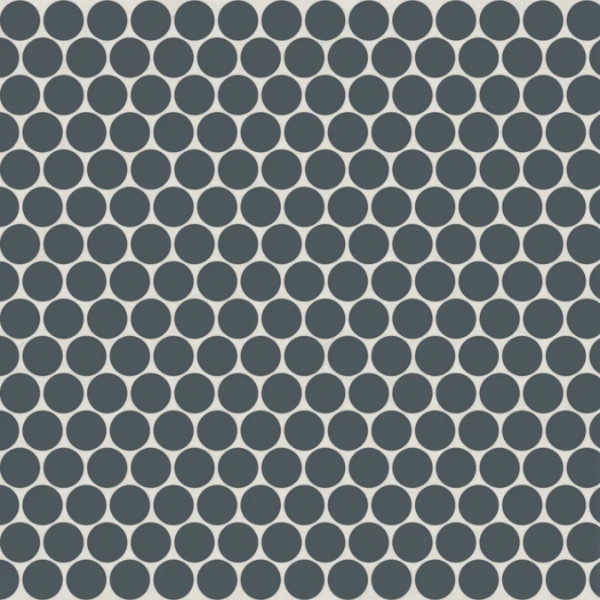 Picture of Bedrosians - Marin Penny Round Mosaic Midnight Tide