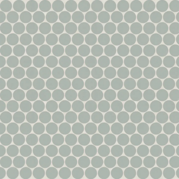 Picture of Bedrosians - Marin Penny Round Mosaic Aloe Green