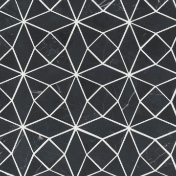 Picture of Bedrosians - Monet Mosaic 5 Nero Marquina