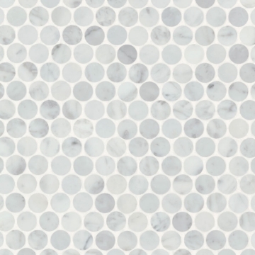 Picture of Bedrosians - Monet Mosaic 8 White Carrara