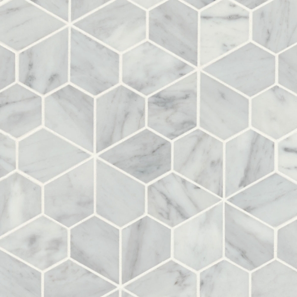 Picture of Bedrosians - Monet Mosaic 9 White Carrara