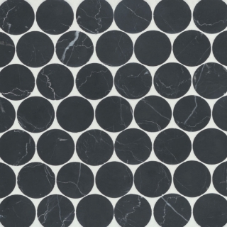 Picture of Bedrosians - Monet Mosaic 10 Nero Marquina