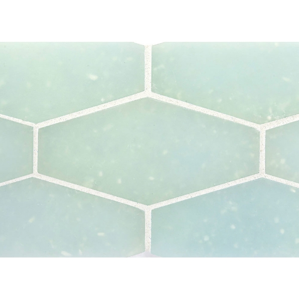 Picture of Ceramica Etc - Liquid Glass Large Elongated Hexagon Tahoe