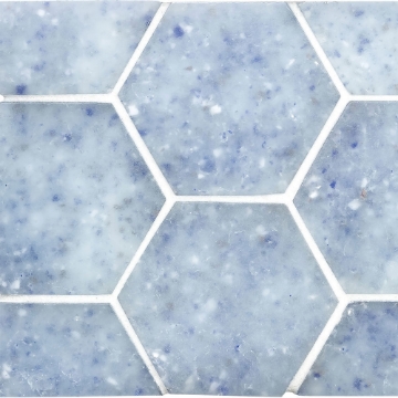 Picture of Ceramica Etc - Liquid Glass Large Hexagons Moonfalls