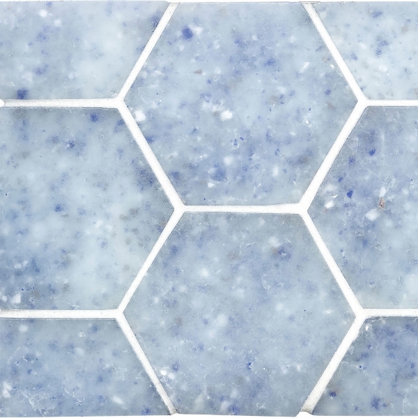 Picture of Ceramica Etc - Liquid Glass Large Hexagons Moonfalls