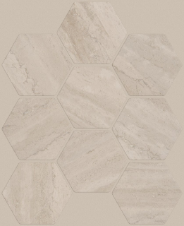 Picture of Shaw Floors - Natural Strata Hexagon Mosaic Cream