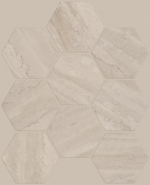 Picture of Shaw Floors - Natural Strata Hexagon Mosaic Cream