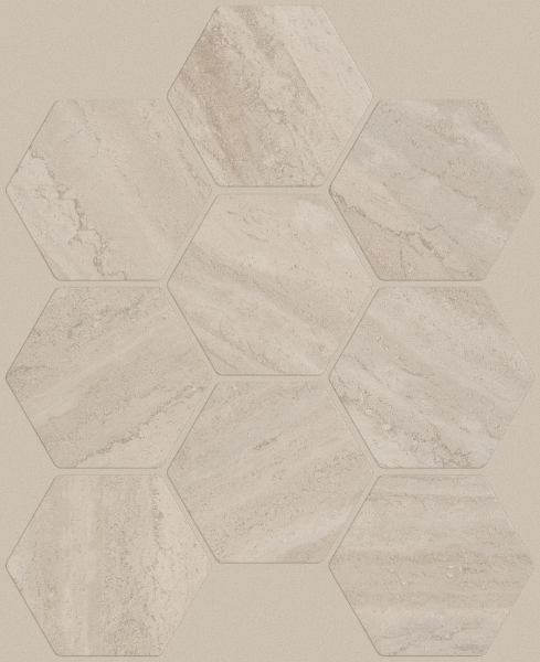 Picture of Shaw Floors - Natural Strata Hexagon Mosaic Cream