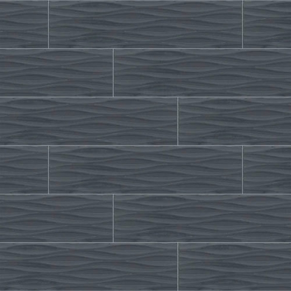 Picture of Shaw Floors - Lane Ave Wave 4 x 16 Midnight