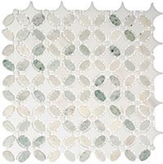 Picture of Glazzio - Flower Ming Green Thassos White