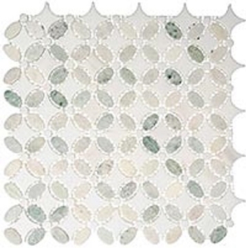 Picture of Glazzio - Flower Ming Green Thassos White