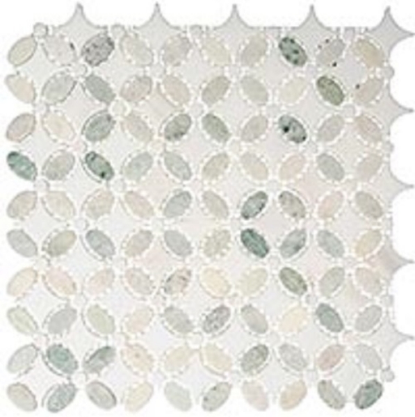 Picture of Glazzio - Flower Ming Green Thassos White