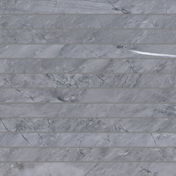 Picture of Bedrosians - Prati 1 X 12 Mosaic Breccia Grey