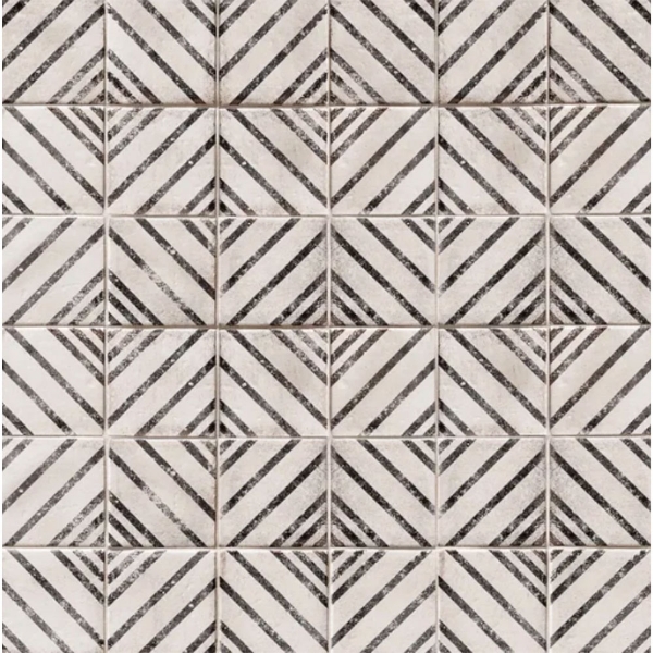 Picture of Bedrosians - Vivace 4 x 4 Deco Motif Rice Gloss