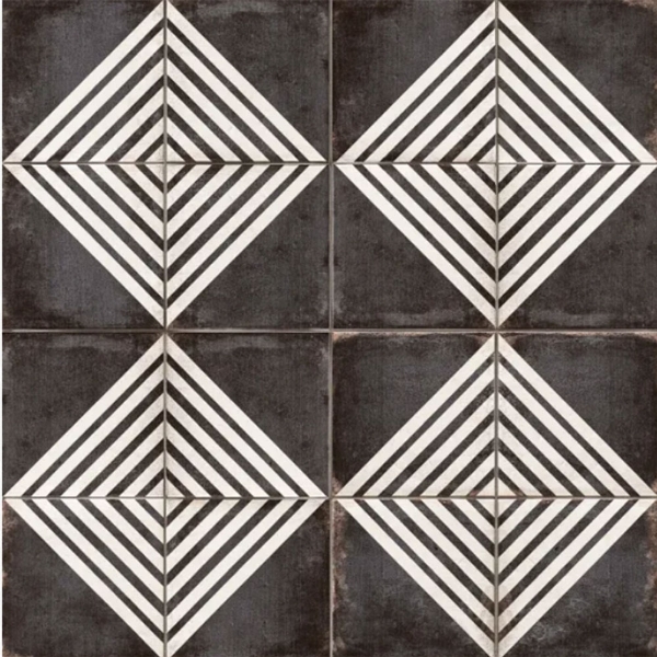 Picture of Bedrosians - Vivace 9 x 9 Deco Roads Caviar Matte