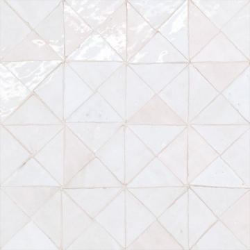 Picture of Bedrosians - Zagora Triangle Mosaic Neige Blanc