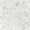 Picture of Bedrosians - Marble Stone Chevron Mosaic Calacatta Oro Chevron Honed