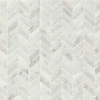 Picture of Bedrosians - Marble Stone Chevron Mosaic White Carrara Honed