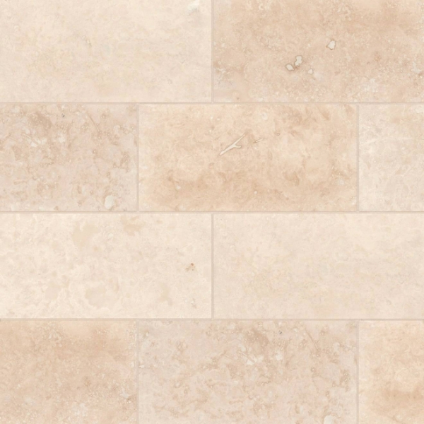 Picture of Bedrosians - Travertine Stone 12 x 24 Honed Mediterranean Ivory