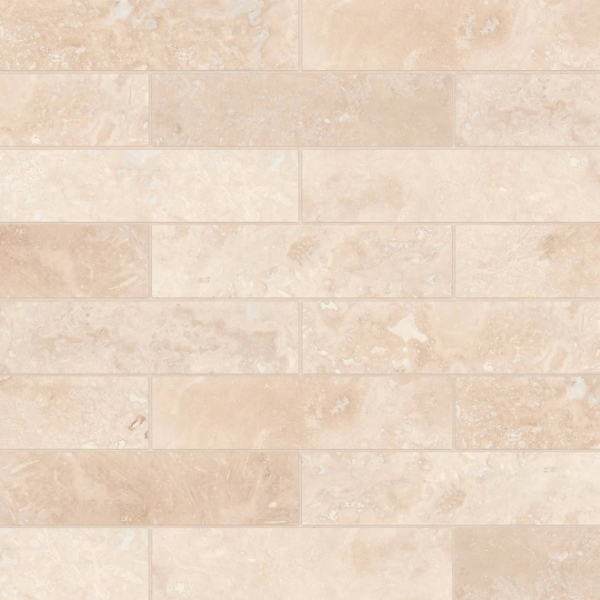 Picture of Bedrosians - Travertine Stone 3 x 12 Mediterranean Ivory