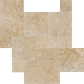 Picture of Bedrosians - Travertine Stone Versailles Pattern Durango