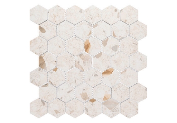 Picture of Glazzio - Harmonic Mosaic Hexagon Matte Crescendo DCOF