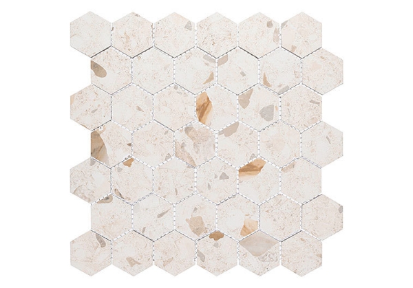 Picture of Glazzio - Harmonic Mosaic Hexagon Matte Crescendo DCOF
