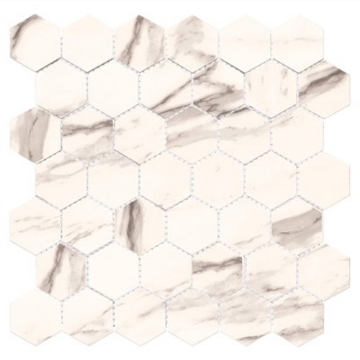 Picture of Glazzio - Harmonic Mosaic Hexagon Matte Rondo DCOF