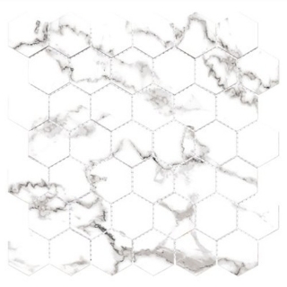 Picture of Glazzio - Harmonic Mosaic Hexagon Matte Tocatta DCOF