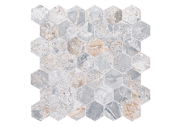 Picture of Glazzio - Harmonic Mosaic Hexagon Matte Coda Stellata