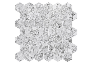 Picture of Glazzio - Harmonic Mosaic Hexagon Matte Tremelo Stellata