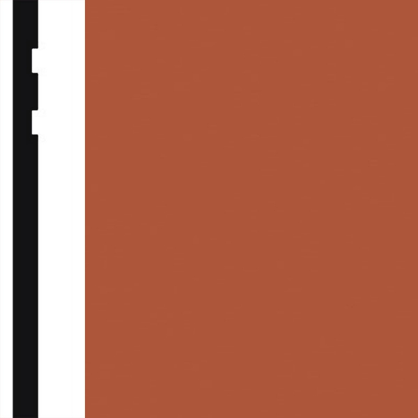 Picture of Burke - Edge Effects Double Etched 4 1/4 Roll Mango